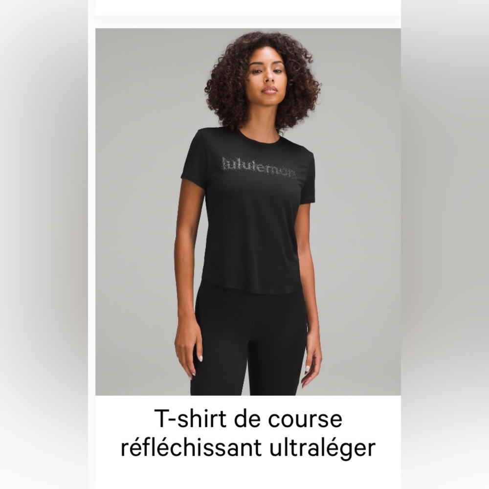 Lululemon t-shirt black size 2